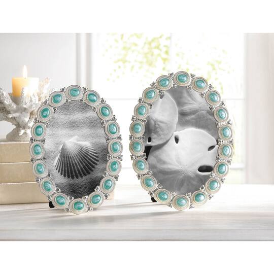 Sea Cabochon 4" x 6" Photo Frame